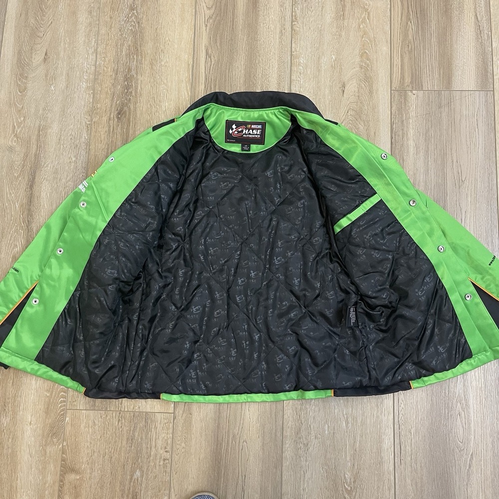 Chase Authentics NASCAR Danika Patrick Go Daddy Jacket Green Size Large - Picture 13 of 13